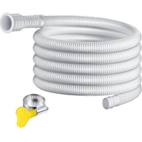 – Tuyau de vidange flexible 4m – Polyéthylène épais – Diamètre 25mm pour déshumidificateurs – Installation rapide avec clip de connexion (1/4)