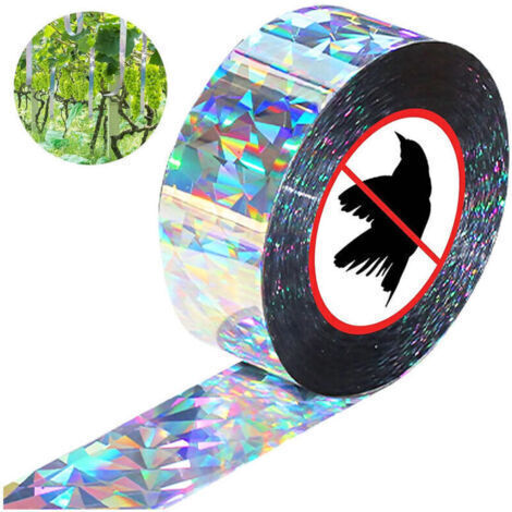 Ruban Repulsif pour Oiseaux, Anti Pigeon Effaroucheur d'oiseaux,Répulsif Oiseaux,Bande Épouvantail,Ruban Réfléchissant pour Oiseaux,pour Effrayer Les Oiseaux