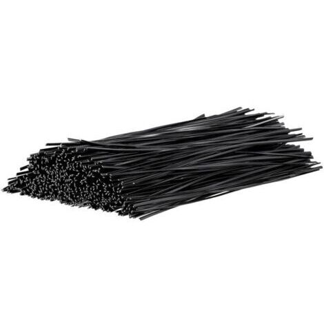 1000 pieces 15 cm twisted garden ties, flexible garden plant twist ties for the garden (black)