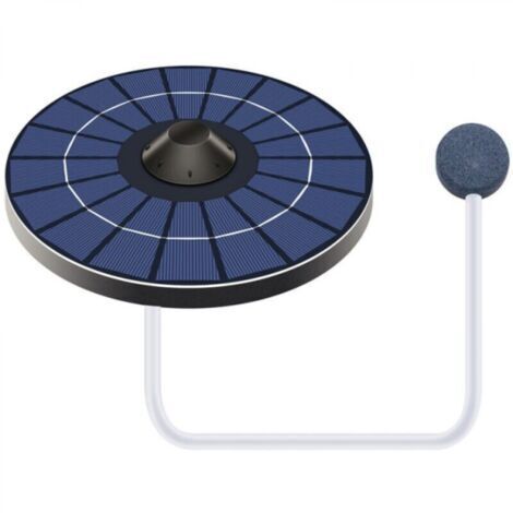 Pompe A Oxygene Solaire Pour Bassin Avec Tuyau D'Air Et Pierre A Bulles Aerateur De Bassin A Poissons Oxygenateur Pour Fontaine De Bain D'Oiseaux Petit Bassin