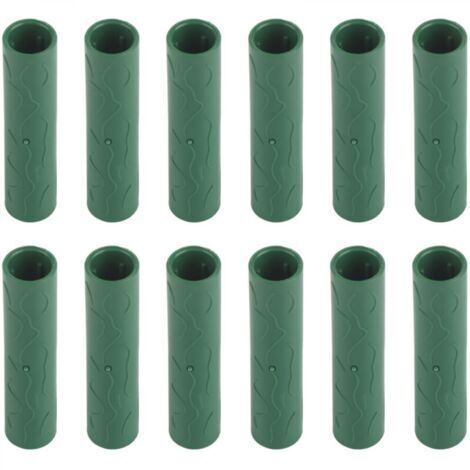 12PCS Tuyau de connexion pour tuteur de jardin Vignes, plantes grimpantes, tuteurs de soutien Connecteurs 11mm de diamètre intérieur