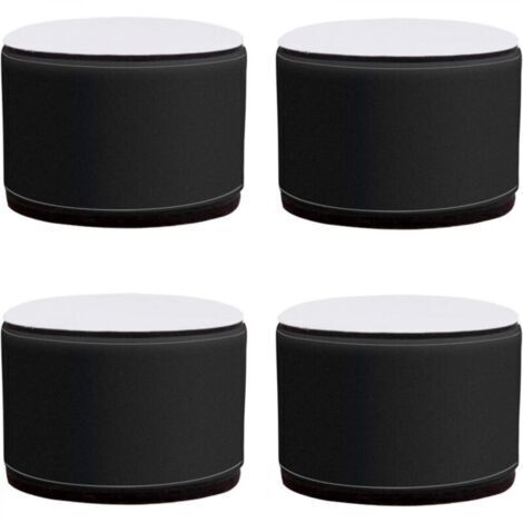 Meubles Jambes4 Meubles de Meubles Tapis Rond Table Basse Pieds Canapé Pied Tapis de Pied Armoires de Ménage Et de Lits Pieds D'Élevage de Pieds Avec Auto-Adhésif/Black/5X6Cm (1/5)