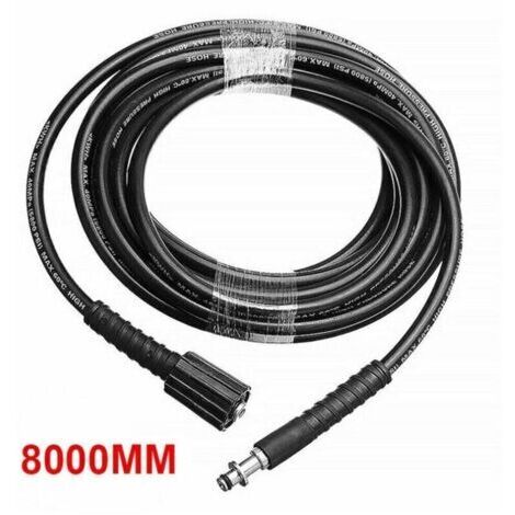 Tuyau de pulvérisation de nettoyage sous pression  - 8M - Gris - Convient aux modèles Karcher K2, K3, K4, K5 (1/4)