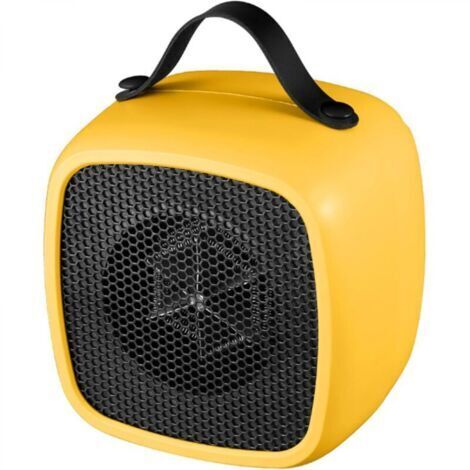 Chauffage électrique portable jaune 141410cm 1 pièce chauffage rapide et confortable adapté à la maison et au travail (1/5)
