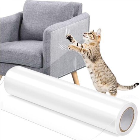 Protection canape Chat Anti Griffe, Anti Griffe Chat canapé, pour Meubles Porte Mur Canapé Tapis, 45cm x 3m