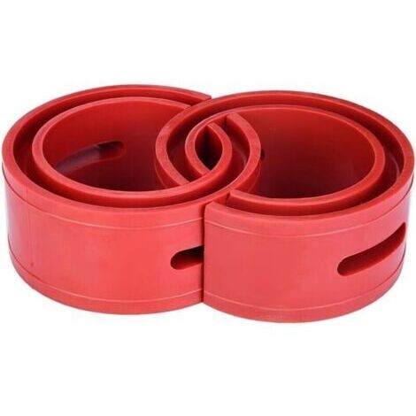 Amortisseur Tampon de Ressort 2Pc Universel de Voiture Coussin de Butoir Rouge de Voiture Amortisseur Ressort de Type de Pare-chocs(E)- (1/5)