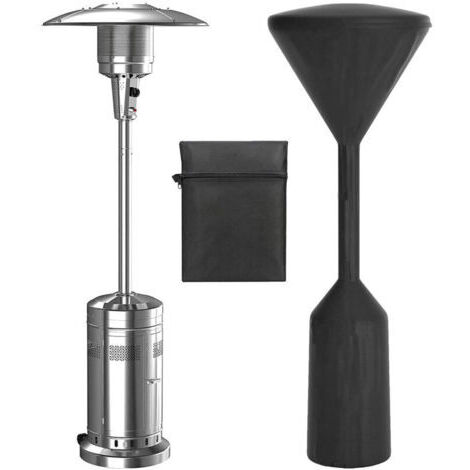 Chauffage Terrasse Gaz Housse,Résistant à l'eau Housse Parasol Chauffant,pour Protection Chauffe tTerrasse Gaz,Noir,241x86x47 cm (Noir) (1/5)