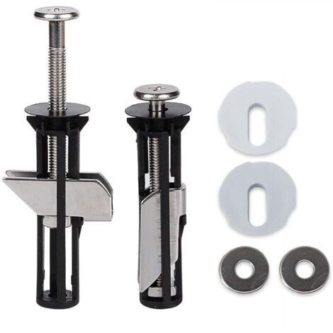 Boulons et vis universels pour siège de toilette,fixation à charnière à dégagement rapide,kit de rechange pour siège de toilette installation facile,(2 pièces,5.51.2cm) (1/4)