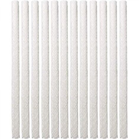 12PCS noyau d'huile, fibre de verre Tiki Wick torche de remplacement en fibre de verre Tiki pour extérieur Tiki patio éclairage lampe de jardin (1/5)