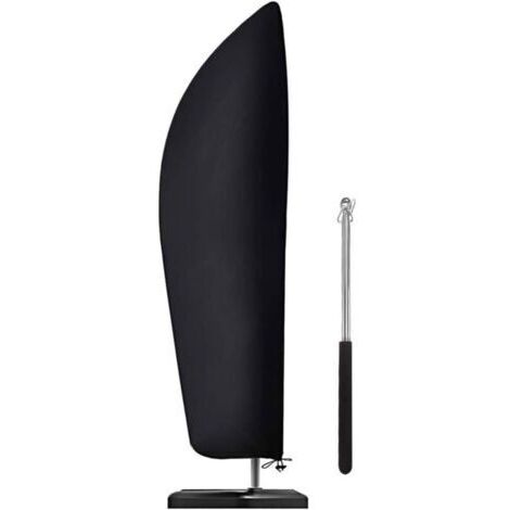 Housse de Protection pour Parasol Déporté Couverture pour Parasol de Jardin en 210D Oxford Imperméable, Anti-Poussière,Anti-UV 265  50  70  40CM