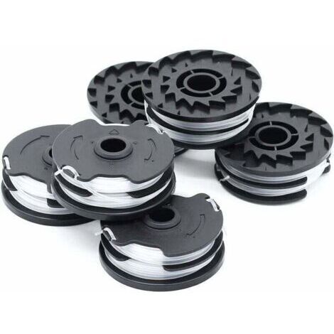 Bobines de rechange pour tondeuses sans fil Lidl Parkside (PRTA 20-LI, PRT 550, PRT 300) – 1,6 mm, 2 x 4 m, lot de 6