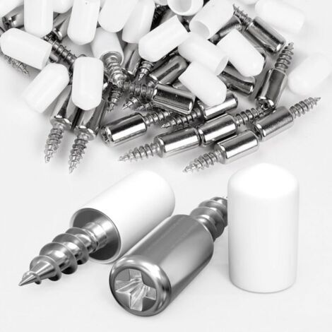 120 Pièces Taquet Étagère ø7,5 mm avec Protection en Caoutchouc Blanc, Support Étagère pour Armoire Étagère (1/5)
