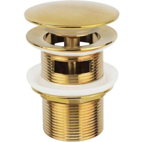 Bouchon de vidange de baignoire autoportante doré, compatible avec le kit de raccordement de vidange de baignoire autoportante