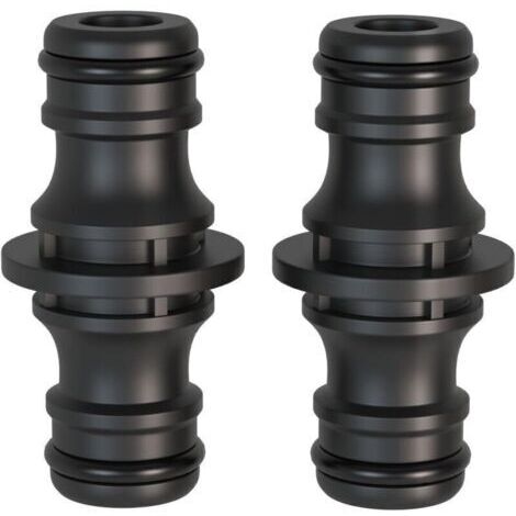 2 pièces Raccord, 1/2 pouce double fiche Pièce de raccordement pour une connexion sûre des tuyaux, connexion de deux tuyaux pour la prolongation