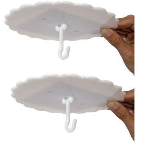 Lot de 2 crochets pour moustiquaire de plafond, pour ciel de lit, faciles à installer et à utiliser (1/4)