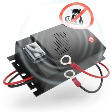 Répulsif Anti fouine pour Voiture avec Connexion Batterie 12V - Anti martre pour Voiture - Ultrason fouine