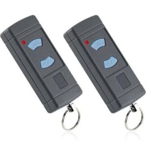 Ensemble de 2 ouvre-portes de garage, boutons bleus, 868 MHz, remplaçant les modèles HORMANN HSE2-868, HSM4-868 et HSE4-868, et compatibles avec les modèles Tubauto HSM4-868 et HS4-868. (1/4)