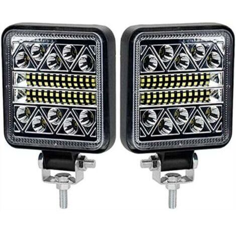Lot de 2 phares de travail LED 102 W, 15 000 lm, feux de recul LED 12 V, pour voiture, tracteur, bateau, camion 12-24 V (1/4)