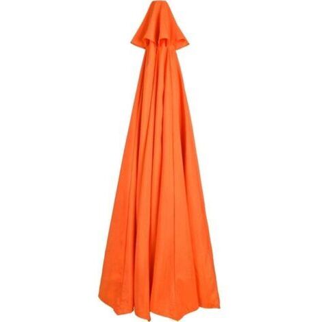 Parasol extérieur, imperméable et protégé contre les UV, toile de remplacement pour parasol de terrasse, sans armature, orange, pour parasol de style 3 m, 8 baleines (1/4)