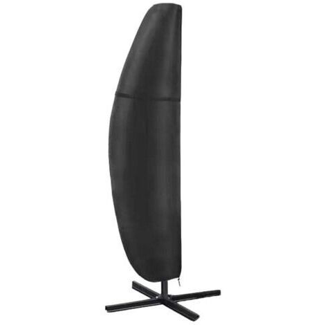 Housse de Protection pour Parasol Déporté en Tissu Oxford 420D imperméable, Housse parasol Deporte Anti-UV avec Fermeture éclair (280 x 30/81/50cm)