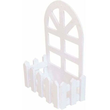 Panier Suspendu en Bois Planteur Clôture Fleur Panier Antique Pot De Fleur en Bois pour Arrangement Floral Balcon Salon Bar Décoration De Fête De Mariage (1/4)