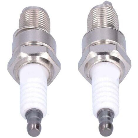 Lot de 2 bougies d'allumage F6RTC pour MTD 95110292 75110292 Torch Engine 131039 Tondeuse à gazon (1/4)