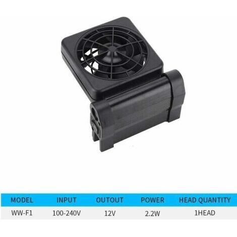 Mini ventilateur de refroidissement d'aquarium Ventilateur de refroidissement d'aquaculture à vitesse d'air réglable (WW-F1 One Head) (1/4)