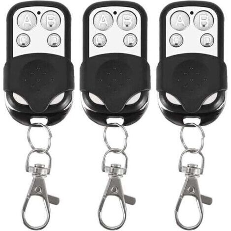 Lot de 3 télécommandes universelles, à Code Fixe, avec fréquence de 433,92 MHz, pour Portail Automatique (1/4)