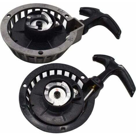 Démarreur Facile à Tirer,Tianer 2 Pièces Mini Démarreur à Traction en Alliage Démarrage Rappel Tirez Démarrer Lanceur de Recul Facile Tirer pour 2 Temps 49CC Pocket Bike Minimoto ATV Quad Scoot