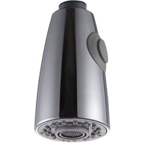 Douchette Robinet Cuisine 2 Jets Tte de Robinet de Rechange Douchette pour Robinet Remplacement Douchette pour Mitigeur Cuisine, Chrom, G1/2\\\