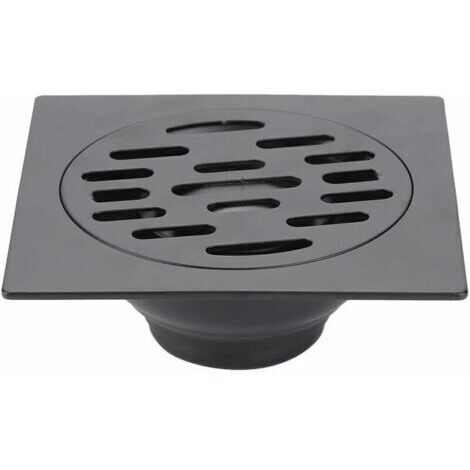 Siphon de sol PVC Drain De Douche Anti Odeur Siphon De Sol En Acier Inoxydable Pour Salle De Bain Evacuateur Drain De Plancher Pour Machine À Laver Toilette Cabine Douche Cuisine (Com (1/4)