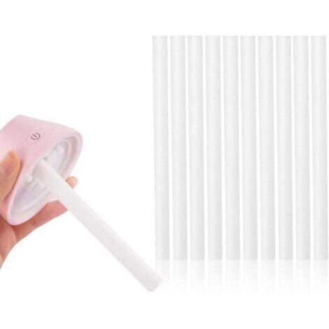 Bâtons pour l'humidificateur Filtre Remplacements mèche bâtonnets Mini USB diffuseur Éponges Recharge Diffuseur Coton Bâtons 10Pcs 8 x 125mm (1/4)