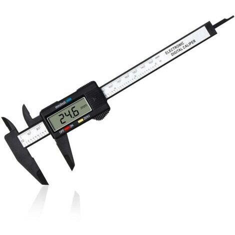 Pied a Coulisse Digital,Pied à Coulisse Numérique Classique de 150 mm / 6 Pouces Avec Grand Écran LCD pour es Mesures Externes, Internes, Profondeur et Pas Outil de Mesure Électronique