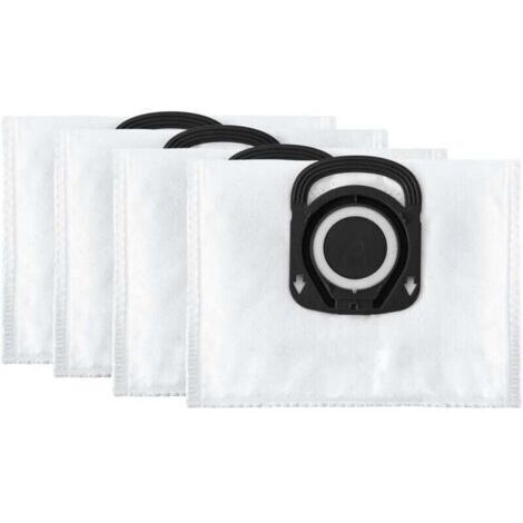 Lot de 4 sacs Hygiène+, Compatibles avec les aspirateurs traineau Compact Power, Power XXL, Silence Force, X-Trem Power ZR200520 Blanc
