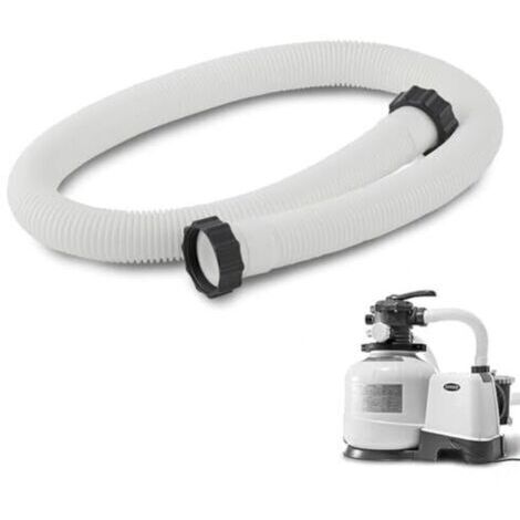 Tuyau de Piscine 38 mm, 150cm Tuyau de Rechange pour Piscine, Flexible pour Pompe de Piscine et Aspirateur, pour Pompe de Filtration pour Intex