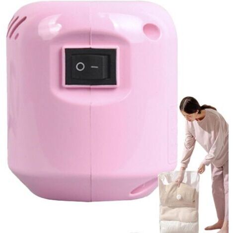 Pompe électrique pour sacs sous vide Pompe à air de voyage - Pompe de poche à fermeture rapide pour les voyages, l'organisation du ménage, la compression de la literie et des vêtements