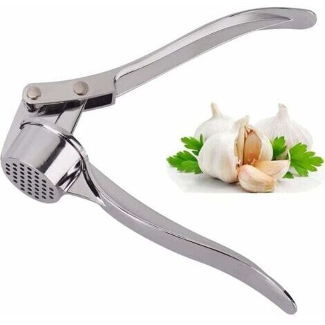 Presse-ail de cuisine professionnelle, hachoir à ail broyeur de gingembre , presse-ail à usage intensif, broyeur d'ail, hachoir à ail convivial, facile à nettoyer et durable (1/4)