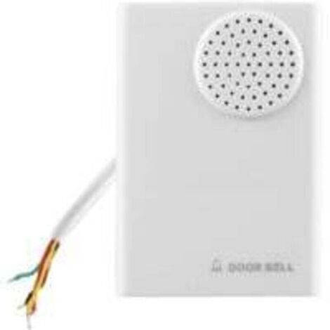 Sonnette filaire, alimentation 12 V, tonalité claire, contrôle d'accès pratique, matériau ABS, système de contrôle d'accès pour bureau, maison, villa