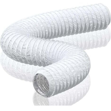 Tuyau d'Evacuation de 150mm en PVC Aluminium Gaine de Ventilation pour Extracteur d'Air, Climatisation, Sèche-linge, hotte (6m de longueur) (1/4)