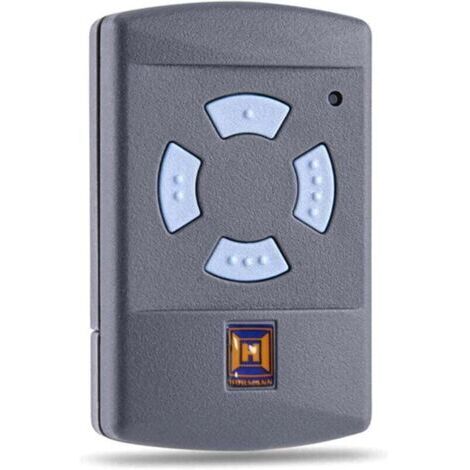 Télécommande de garage HSM4 868 MHz, télécommande de porte, remplacement pour Hörmann émetteur portatif HSM 4, 868,3 MHz, 4 touches, portée 30 m, avec pile