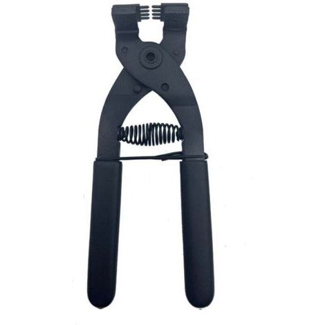 17 cm Pince silencieuse en Acier au Carbone à Main en Cuir Outil de Perforation de Trou d'artisanat 4 mm(4mm-4 Teeth) (1/4)