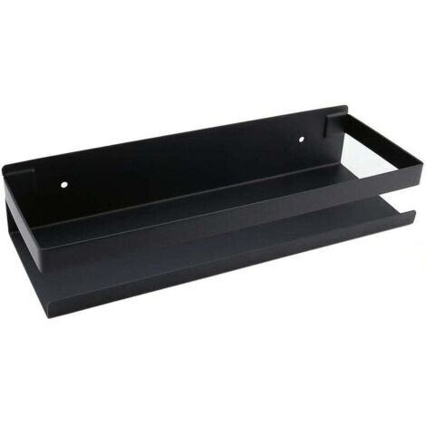 Étagère murale pour salle de bain - 20-40 cm - Moderne - Noir mat - Pour salle de bain, cuisine, douche (3010.56cm) (1/4)