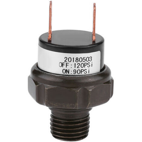 Commutateur de commande de pression d'air de commutateur de compresseur d'air automatique de re universelle 12V (90-120PSI)
