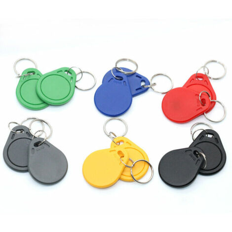 Lot de 5 Badges RFID 13.56Mhz Programmable MCT Android UID modifiable Puce CUID Vert (1/5)