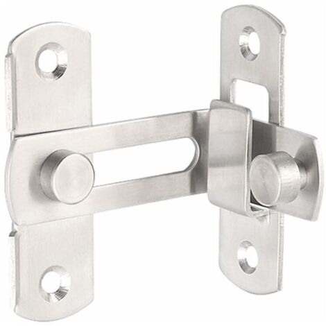 Acier inoxydable 90 degrés d'angle de porte fermoir à clapet de porte Vintage antivol porte quincaillerie accessoires verrouillage de porte (1/5)