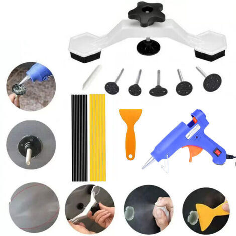 Kit de débosselage sans peinture – Outils de carrosserie pour réparation de dents – Extracteur ergonomique – Matériau robuste et durable (1/4)