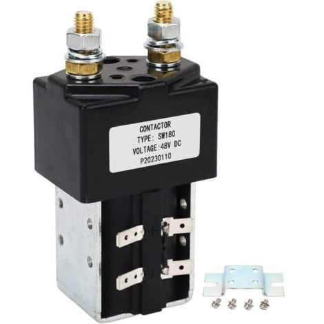 Solénoïde de Contacteur CC 48 V 200 A, Solénoïde de Contacteur Principal Universel SW180 pour Chariot élévateur de Chariot de Golf, pour Machines (1/4)