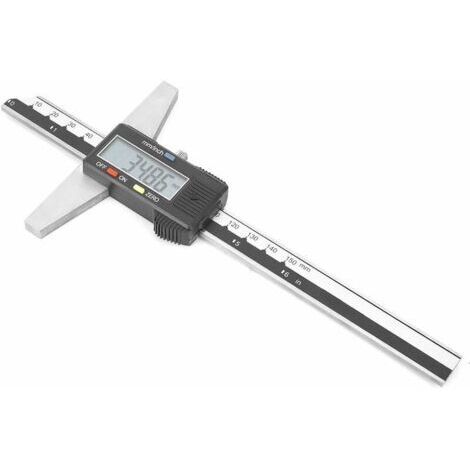 0-150 mm Jauge de profondeur numérique,Pied à coulisse numérique en acier inoxydable de haute précision de 0,01 mm avec système de mesure mm/pouce (1/5)