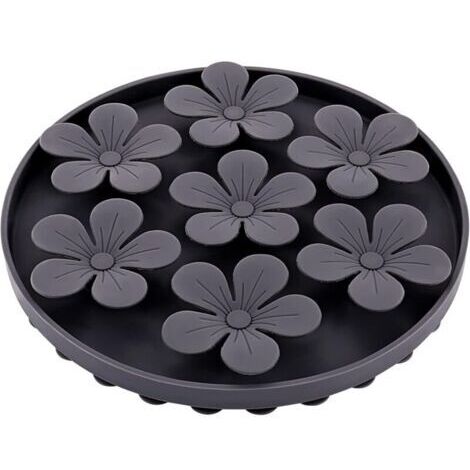Gamelle Anti Glouton Chien, Slow Feeder pour Animaux Chat/Chien en Silicone Caoutchouc Doux Mignon en Forme de Fleur