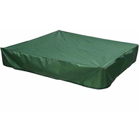 Sand Trap Cover with Drawstring Dust Cover Protective Tarpaulin, Green (180x180 cm) (1/5)